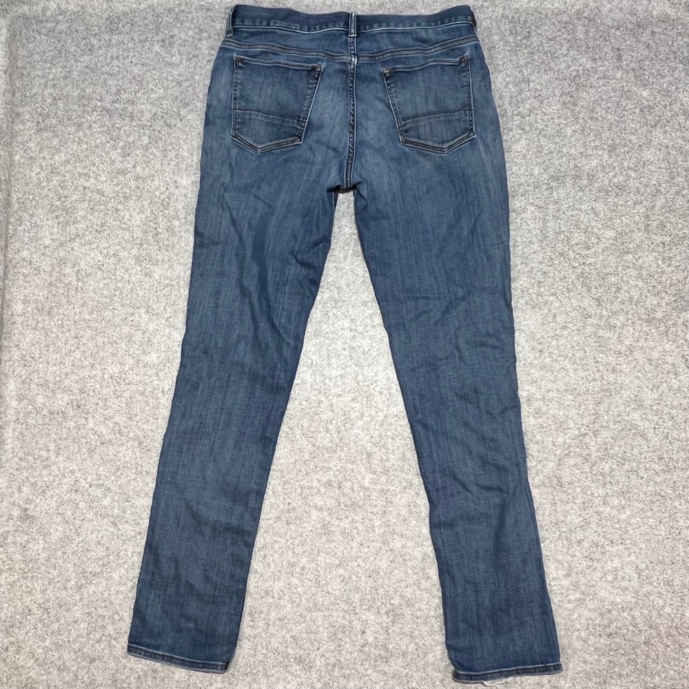 Banana Republic Luxe Traveler Slim Fit Jeans Blue 32x34 Mens Lyocell Stretch - Picture 3 of 10